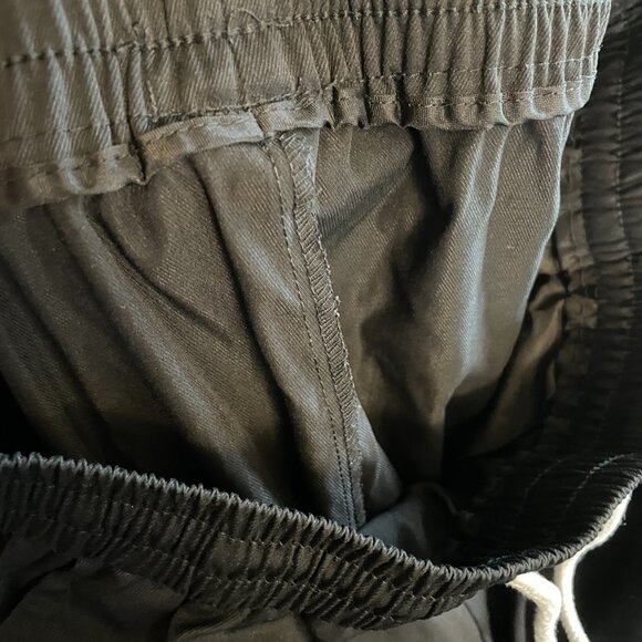 Air Borne Men's Black Cuffed Joggers - Picture 3 of 3